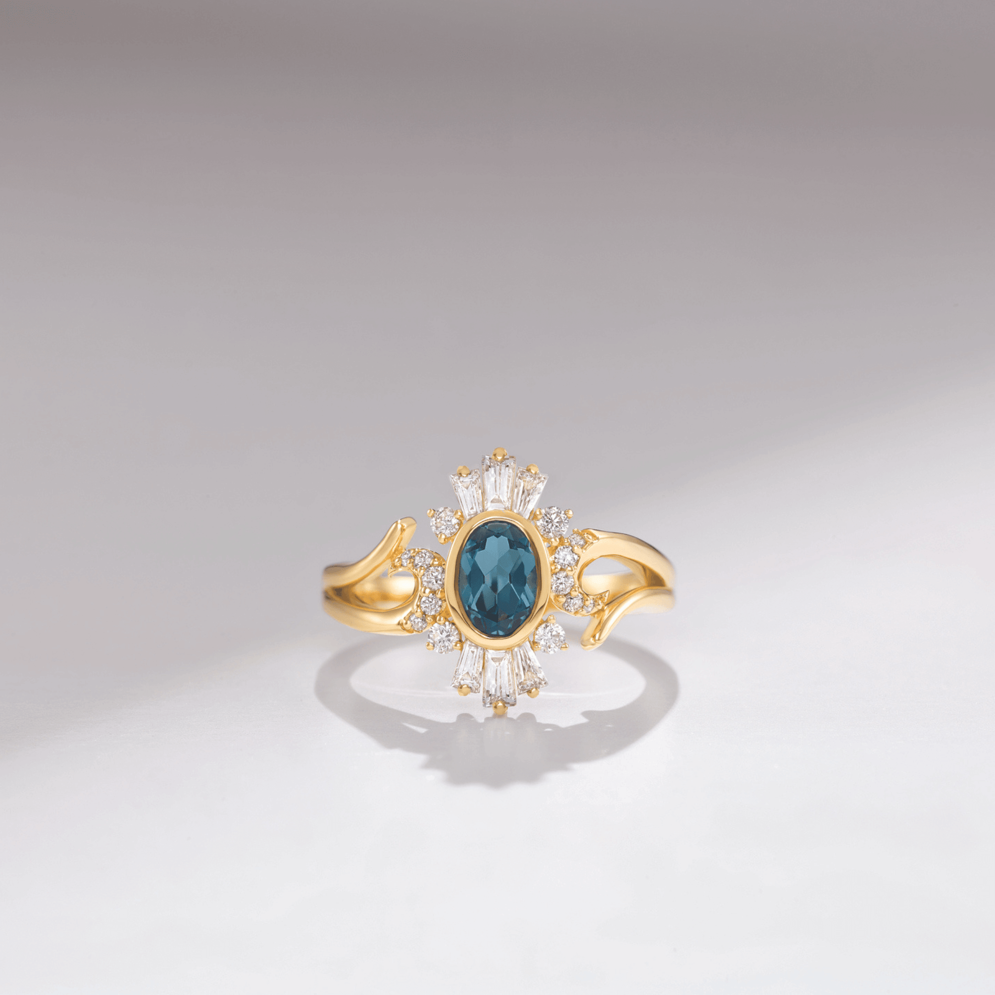 Gemstone Engagement Ring