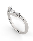 Arwen Ring Platinum Perspective View