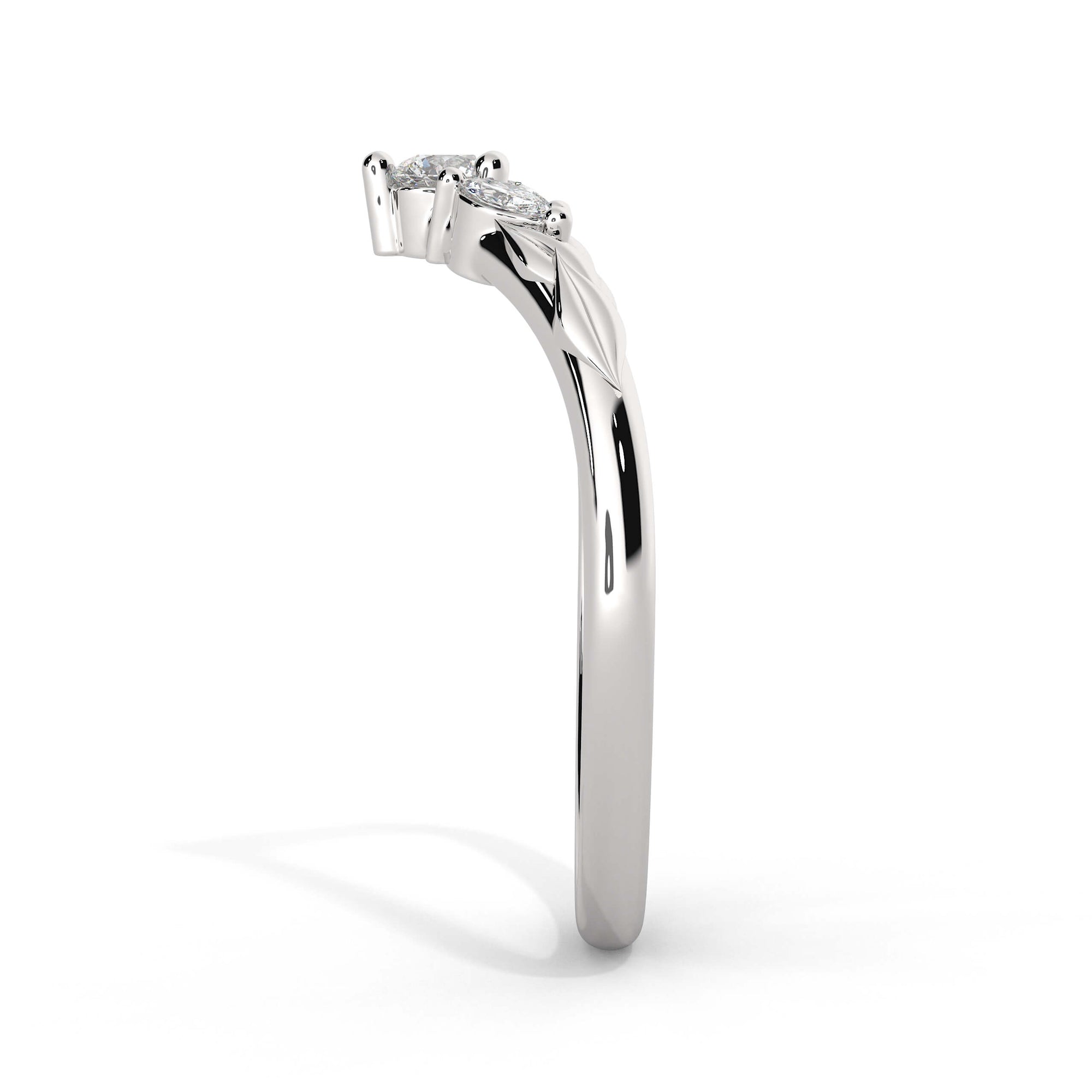 Arwen Ring Platinum Side View