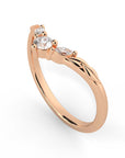 Arwen Ring Rose Gold Perspective View