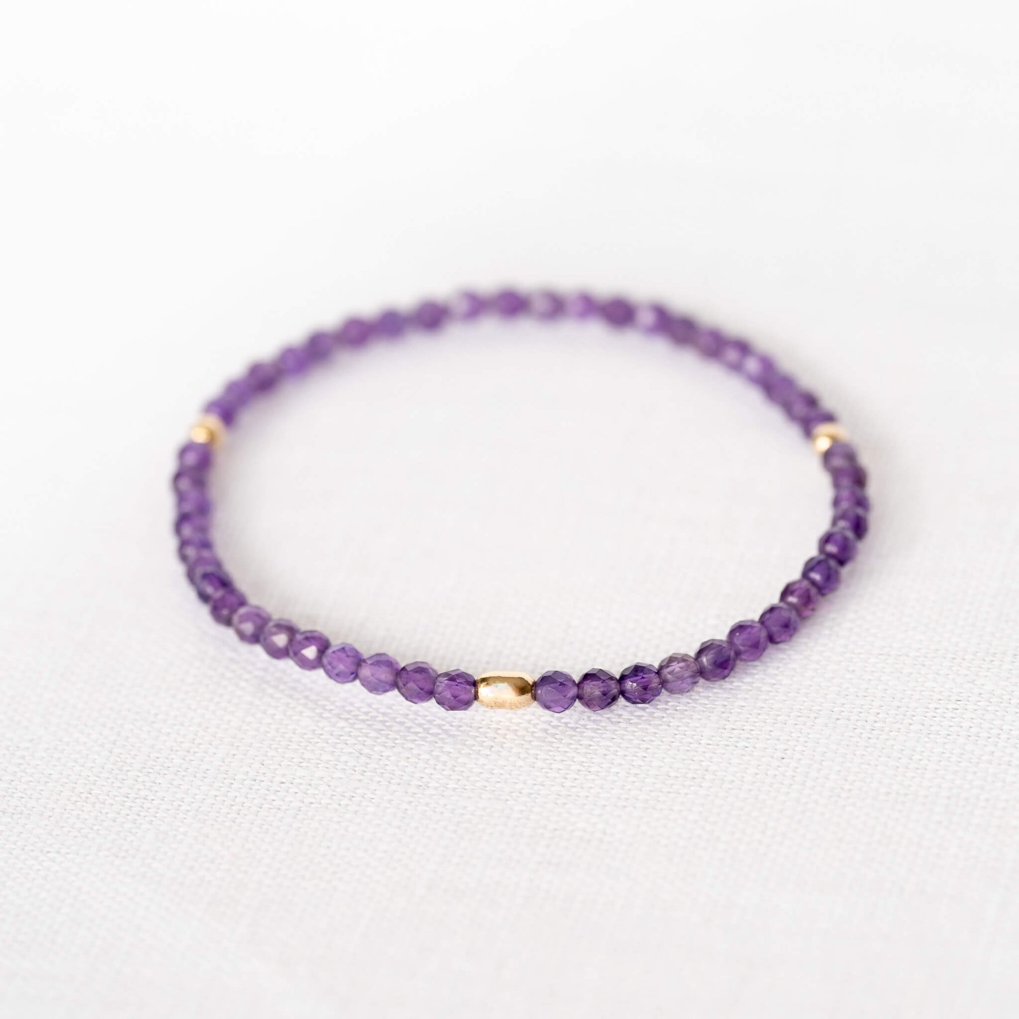 Gold &amp; Amethyst Bracelet