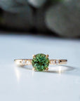 Tourmaline & Diamond 14ct Gold