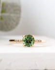 Tourmaline & Diamond 14ct Gold