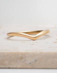 Chevron Wedding Ring