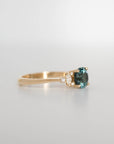 The Liza - One of a kind Teal Tourmaline & Diamond