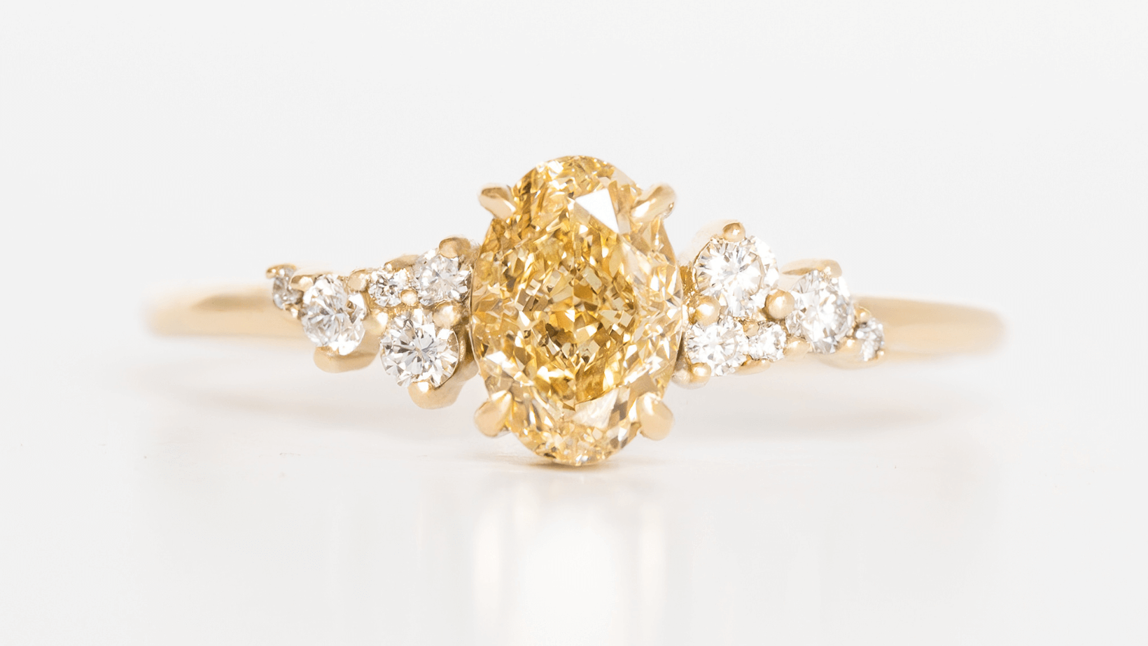 Oval Yellow Diamond Aries Engagement Ring