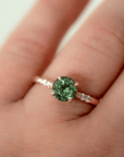 Tourmaline & Diamond 14ct Gold