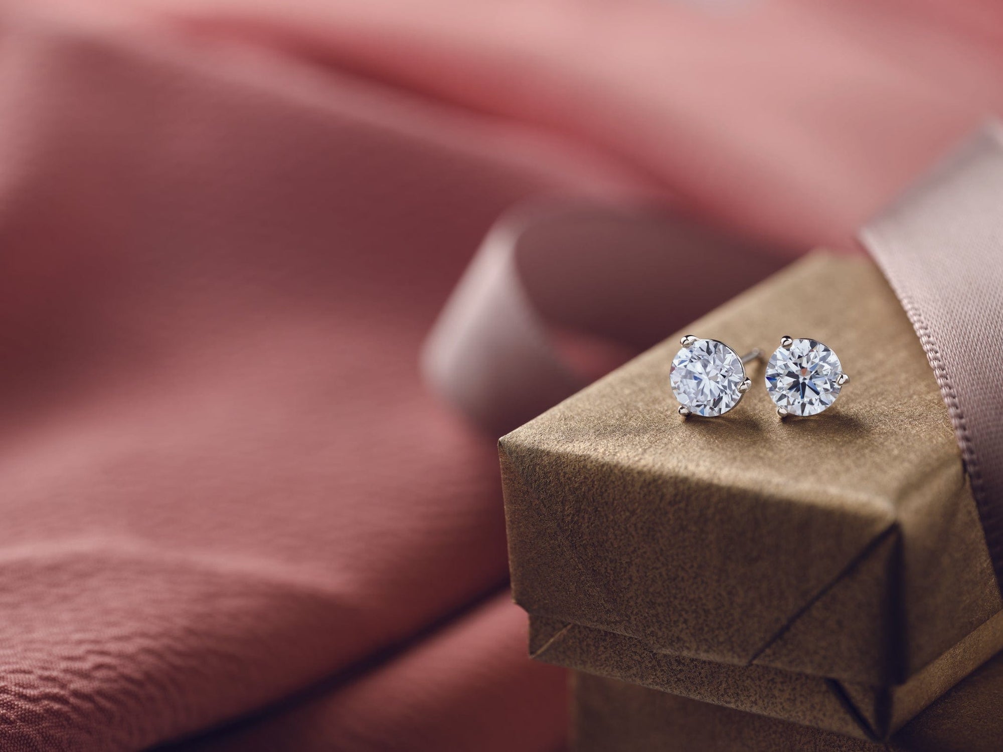 Lab Diamond Ear Studs - Moments Jewellery