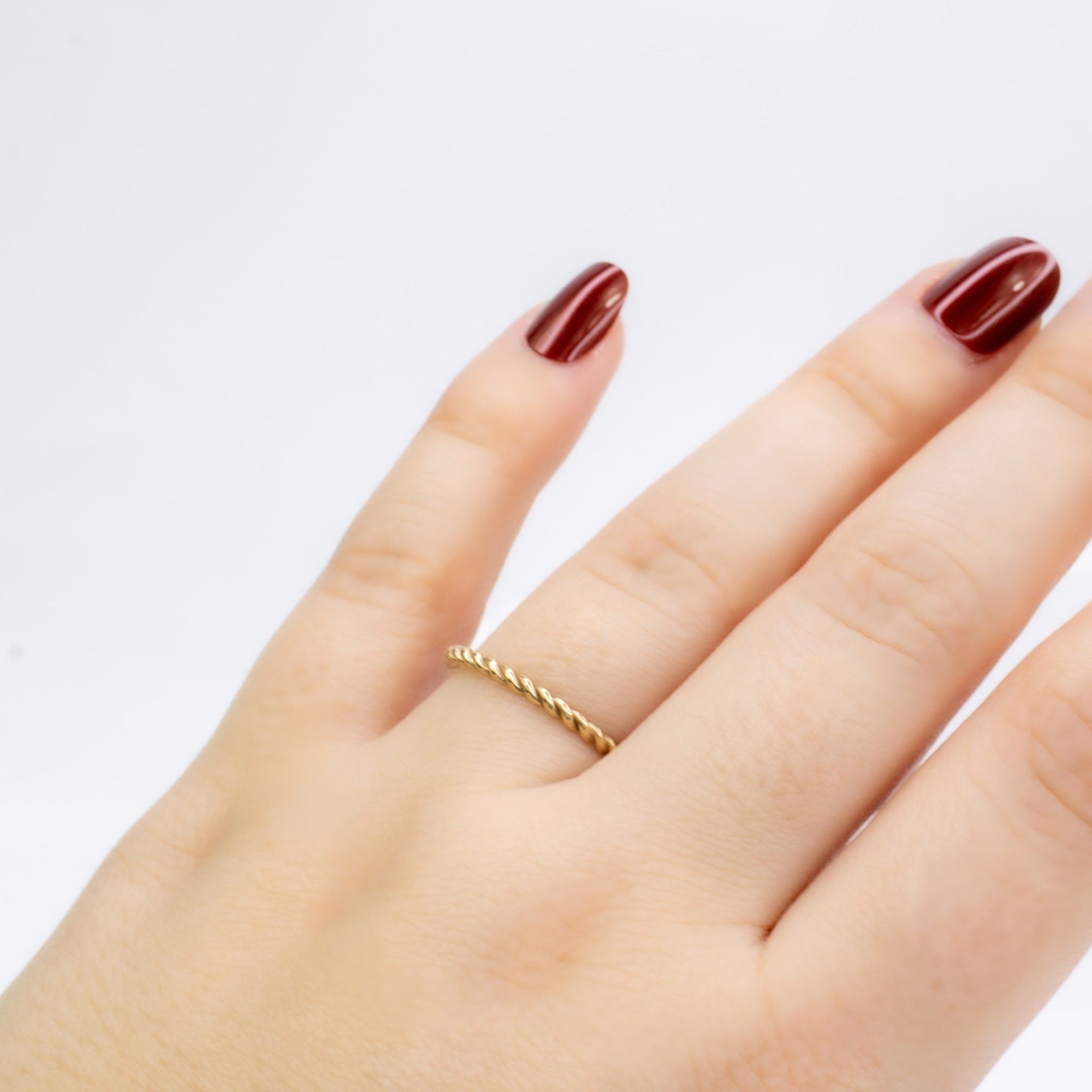 9ct Gold Twist Ring - Moments Jewellery